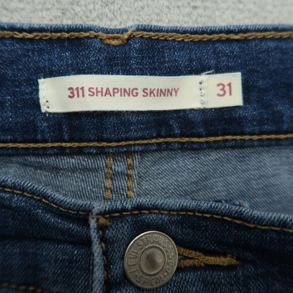 Levi's 311 Jeans Women's Size 31 Blue Mid-Rise Shaping Skinny Denim 28" Inseam - Picture 10 of 16